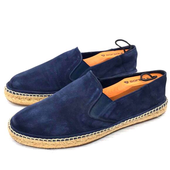 BURBERRY BLUE SUEDE ESPADRILLES MENS SIZE 40 US 8 main image 5